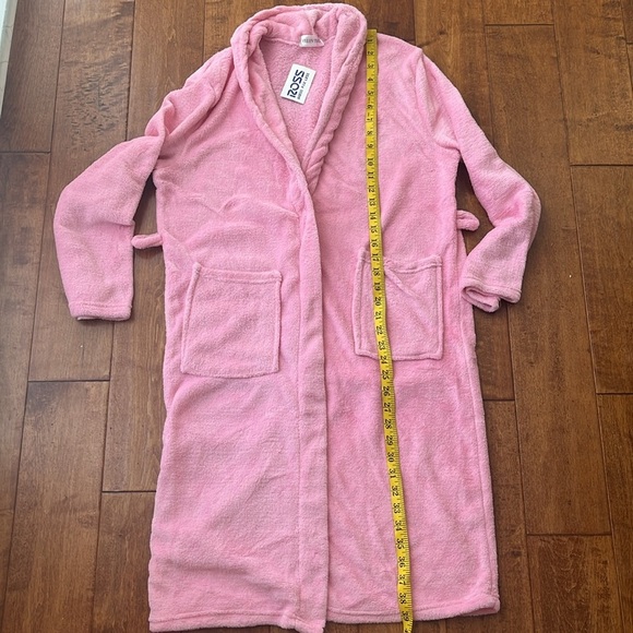 NWT Ellen Tracy Fleece Blush Pink Rob Without Belt One Size - Picture 5 of 8